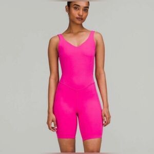 Lululemon Athletica Vibrant Pink Bodysuit Sz 10